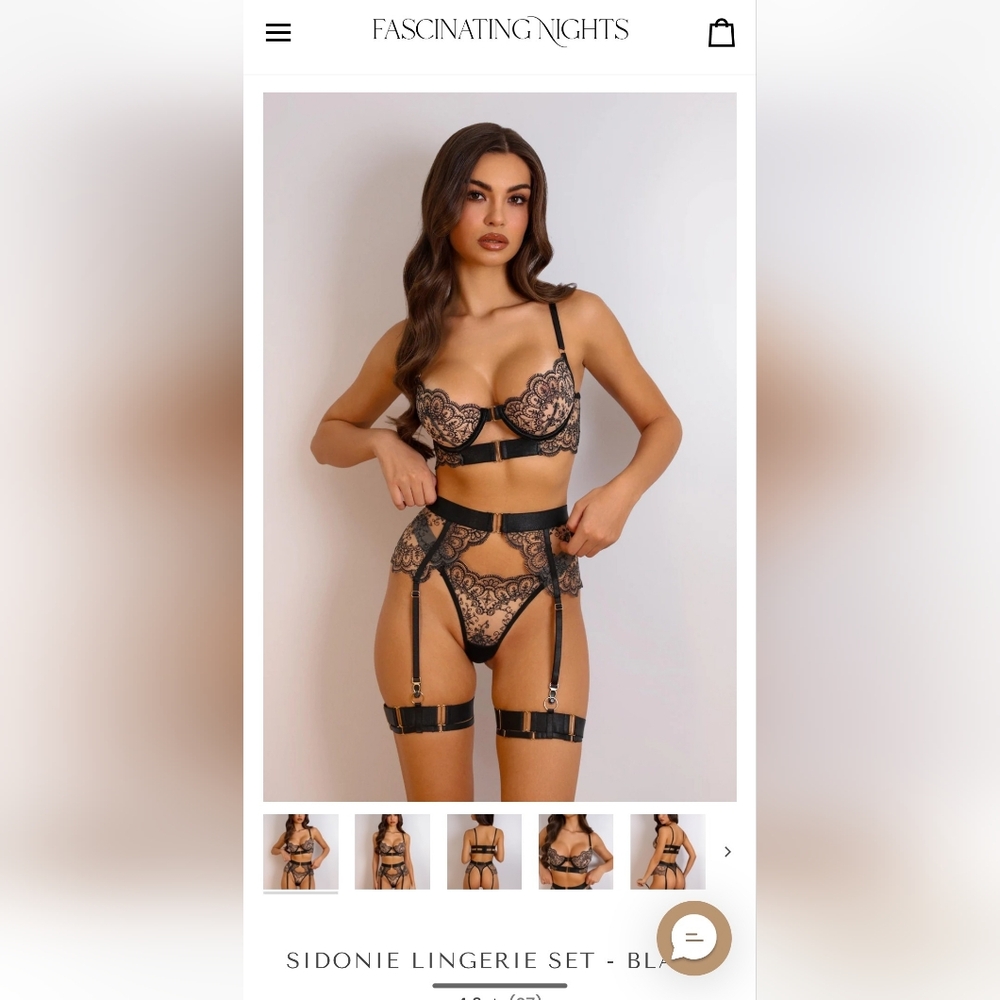 NWT Fascinating Nights Lingerie Set